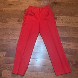 Vintage red high waisted trousers